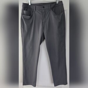 Lululemon Mens Lt Gray ABC Pants Slim Warpstreme - Size 33 - EUC